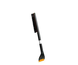 Fiskars Plus Spazzola e Raschietto per Ghiaccio, Lunghezza: 63 cm | Doppie Setole, Raschietto con Bordo Duro e Morbido, con Parti Sostituibili, 1078495