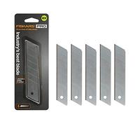 FIskars Pro Utility Knife Replacement Blades, 25mm Snap-Off Carbon Ax Blades, Pack of 5