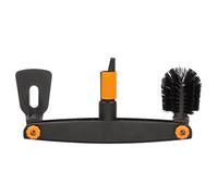 Fiskars Pulitore per grondaia con spazzola e raschietto regolabili, Larghezza: 4