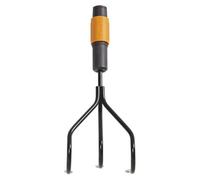 Fiskars QuikFit 1000680 - Coltivatore Manuale in Metallo Nero e Arancione 305 mm