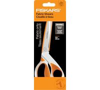 Fiskars RazorEdge - Forbici per tessuti resistenti da 22,9 cm, con impugnatura ergonomica SoftGrip, lame in acciaio inox di prima qualità