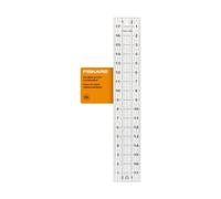 Fiskars Righello da cucito, 7,6 x 45,7 cm, righello acrilico con griglie, forniture per cucito e trapuntatura, forniture artistiche e artigianali, trasparente