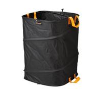 Fiskars Sacco da giardino PopUp con maniglie, Pieghevole per risparmiare spazio, Capacità: 175 L, Altezza: 70 cm, Larghezza: 50 cm, Nero/Arancione, Ergo, 1028372