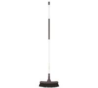 FISKARS 1025927 Scopa Leggera per Esterni, per Superfici Lisce, con Manico Soft Grip, Lunghezza 1.6 m, Light, Nero/Bianco, 162 x 38 x 12.5 cm