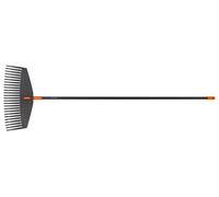 RASTRELLO LARGO FISKARS SOLID L SCOPA PER FOGLIE MANICO ALLUMINIO LEGGERO NERO