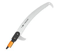 Fiskars Seghetto Curvo per Manico telescopico, Testa d'attrezzo, Lunghezza: 55 cm, Lama in Acciaio temprato, Nero/Arancione, QuikFit, 1000691