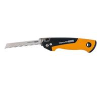 Fiskars Seghetto Pieghevole Compatto Pro, Incluse 2 Lame, Lunghezza della Lama: 15 cm, 13 TPI e 24 TPI, Nero/Arancione, PowerTooth, 1062934