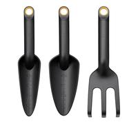 Fiskars Set di Attrezzi da Giardino, 3 Pezzi, Rastrello per Fiori