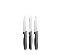 Fiskars Set di coltelli da tavola, 3 pezzi, Functional Form, Acciaio inox/Plastica, Nero, 1057562