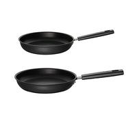 Fiskars Set di Padelle, Hard Face, Diametro 24 cm e 28 cm