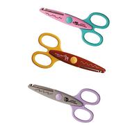 Fiskars Set do forbici per bambini con gli animali dello zoo, 3 Pezzi, 13 cm, Per destrorsi e mancini, A partire da 4 anni, Acciaio inossidabile/Plastica, Rosa/Rosso/Grigio, Kidzors, 1003846