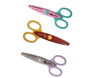 Fiskars Set do forbici per bambini con gli animali dello zoo, 3 Pezzi | 13 cm, Per destrorsi e mancini, A partire da 4 anni, Acciaio inossidabile/Plastica, Rosa/Rosso/Grigio, Kidzors, 1003846