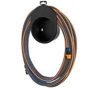 Fiskars Set Tubo da Irrigazione, Con 2 Connettori per Tubo e Supporto da Parete, Misura Universale, Livello di Resistenza alla Torsione 4 (su 5), 15 m, Ø 1,3 cm (1/2''), 2,05 kg, Nero/Arancione/Blu, 1027678