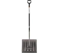 Fiskars Spingineve per piccole e grandi quantità di neve, Larghezza testa: 44 cm, Plastica/Alluminio, Nero/Argento, 1001636