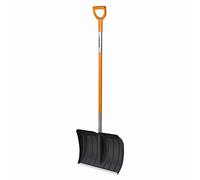 Fiskars Spingineve per piccole e grandi quantità di neve, Larghezza testa: 52 cm, Testa in plastica/Manico in alluminio, Nero/Arancione, SnowXpert, 1003469