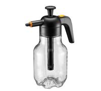 Fiskars Spruzzatore a Pressione, Per Trattamenti di Piante a Base di Acqua, Spruzzo Regolabile, Valvola di Sicurezza per Stabilità della Pressione, 1,8 L, Nero/Arancione/Trasparente, 1027379