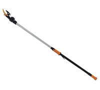 Fiskars Svettatoio con Lama Bypass per Alberi e Siepi, Rivestimento Antiaderente, Lama in Acciaio Temprato/Manico in Alluminio, Lunghezza 1.6 m, Nero/Arancione, UP82, 1001558
