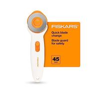 Fiskars Taglierina rotativa Premium Stick (45 mm), bianco