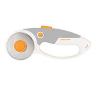 Fiskars Taglierino a Rotella in Titanio, Impugnatura con Occhiello, Per Destrimani e Mancini, Diametro della Lama: 60 mm, Arancione/Bianco/Grigio, 1066040