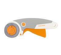 Fiskars Taglierino con lama rotante, Con lama Ø 45 mm, Per destrorsi e mancini, Arancione/Bianco/Grigio, 1003910