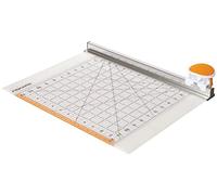 Fiskars Taglierino con lama rotante e righello, 12” x 12”, Arancione/Bianco, 1016264