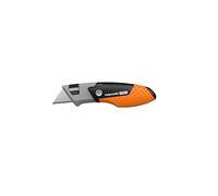 Fiskars Taglierino Multiuso Pieghevole e Compatto Pro, Lunghezza 12 cm, Acciaio inossidabile/Plastica, Nero/Arancione, CarbonMax, 1062939