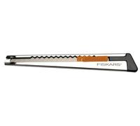 FISKARS Taglierino professionale in metallo, Piatto, 9 mm, Arancione/Metallo, 1004619