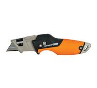 Fiskars Taglierino universale pieghevole, Lunghezza 17 cm, Acciaio inossidabile/Plastica, Nero/Arancione, CarbonMax, 1027224
