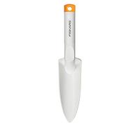 Fiskars Trapiantatore per piantare e trapiantare, Lunghezza: 29,1 cm, Bianco/Arancione, FiberComp/Acciaio di qualità, Light, 1027033