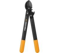 Fiskars Troncarami a incudine per Legno secco duro, Sistema a Cremagliera PowerGear, Ø taglio 3.8 cm, Lame: Acciaio temprato, Rivestimento antiaderente, Lunghezza 45 cm, Nero/Arancione, L71, 1001556