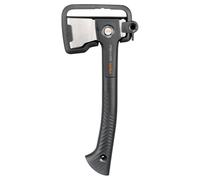 Fiskars Ultra Ascia Universale U14, Ascia Multiuso per Giardino e Outdoor, Rivestimento ToughCoat, Equilibrio Ottimizzato, Lama in Acciaio al Carbonio/Manico in FiberComp, 35,5 cm, Nero, 1086010
