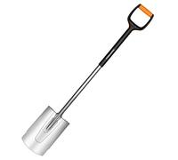 Fiskars Vanga quadra per terreni morbidi e poco sassosi, Lunghezza: 120 cm, Lama in acciaio di qualità/Impugnatura in plastica rinforzata con fibra di vetro, Nero/Arancione, Xact, Misura: L, 1003681