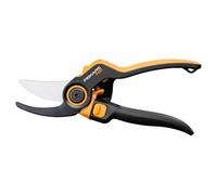 Fiskars X-series DualAction Forbici da potatura bypass P981 | Per Rami Sottili e Spessi, Impugnatura Ergonomica, FiberComp, Nero/Arancione, 1080132