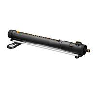 Fiskars X-Series Irrigatore Oscillante S-L, Comprensivo di filtro estraibile e strumento per la pulizia degli ugelli, Irrigazione di 300-500 m², Nero/Arancio, 1070831