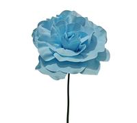 Fiskenet Fiori giganti con stelo, 1 fiore artificiale, 46 cm, lunghezza stelo 150 cm, decorazione ad arco da parete (45,7 cm, blu), 150cm flower 121