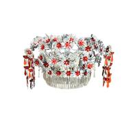 Fiskenet Grandi diademi da donna, corone per donne, feste regina, copricapo, 12 1/8, Metallo