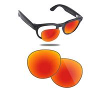 Fiskr Lenti polarizzate compatibili con occhiali Ray-Ban Meta Headliner RW4013F (Gen 2) 51 mm AI, resistenti agli urti e vestibilità perfetta, Rosso fuoco, Taglia unica