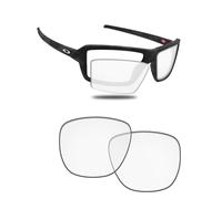 Fiskr Lenti polarizzate di ricambio compatibili con occhiali da sole Oakley Cables OO9129, resistenti agli urti e vestibilità perfetta, Trasparente., Taglia unica