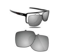 Fiskr Lenti polarizzate di ricambio compatibili con occhiali da sole Oakley Castel OO9147, resistenti agli urti e vestibilità perfetta, argento metallizzato