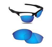 Fiskr Lenti polarizzate di ricambio compatibili con occhiali da sole Oakley Half Jacket 2.0 OO9144 da 62 mm, resistenti agli urti e vestibilità perfetta, blu ghiaccio