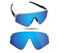 Fiskr Lenti polarizzate di ricambio compatibili con occhiali da sole Oakley Sutro Lite Sweep OO9465, resistenti agli urti e vestibilità perfetta, Blu ghiaccio, Taglia unica