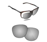 Fiskr Lenti polarizzate di ricambio compatibili con occhiali da sole Oakley Thurso OO9286A da 54 mm, resistenti agli urti e vestibilità perfetta, argento metallizzato