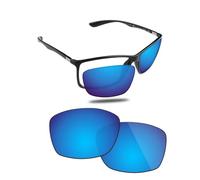 Fiskr Lenti polarizzate di ricambio compatibili con occhiali da sole Ray-Ban RB4179 da 62 mm, resistenti agli urti e vestibilità perfetta, blu ghiaccio
