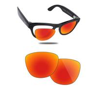 Fiskr Lenti polarizzate di ricambio compatibili con Ray-Ban Meta Skyler RW4010 Smart Glass da 52 mm, resistenti agli urti e vestibilità perfetta, rosso fuoco