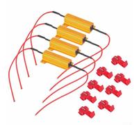 Fissa in modo efficiente Hyper Flash con questo set di quattro (4) resistori di carico a LED con una potenza nominale di 50 W e un'impedenza di 6 ohm