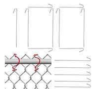 Fissacavi per Recinzione Resistente, 100 Pezzi Legature Metalliche, Attrezzi Alluminio per Giardino Cortile Esterno Cortile Commerciale Area Giochi