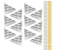 Fissaggi A Pressione Pannelli Murali,12 Pezzi Di Antirumore - Hardware Di Montaggio Per Pannelli Acustici A Impalamento - Per Casa, Studio Musicale, Ufficio Domestico E Appartamento