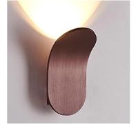 Fissaggi dell'illuminazione a parete, luce murale a forma di forma spazzolata minimalista, moderne applique a parete in alluminio, lampada da parete interna vintage per barra per barrede per bar