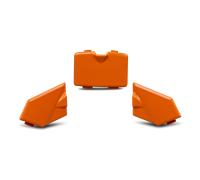 Fissaggi Frontino Casco Cross Raven ONYX Arancio Chiaro Arancio Chiaro