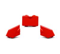 Fissaggi Frontino Casco Cross Raven ONYX Rosso Rosso